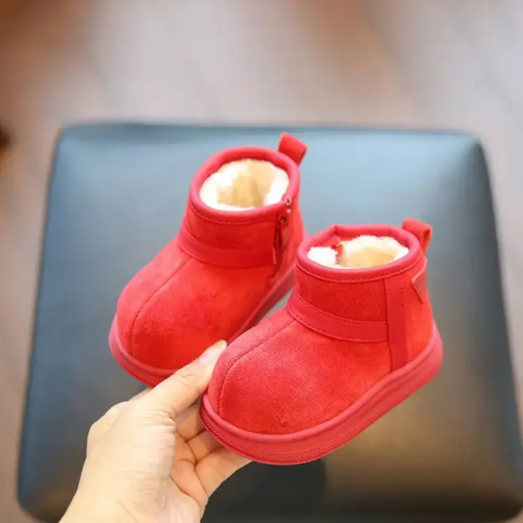 Boys' Soft-Soled Winter Cotton Boots Brown — feature 9