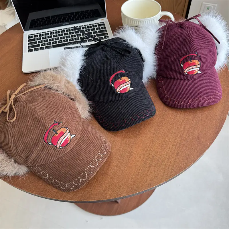 Winter Warm Japanese Embroidery Cap for Men Women - Image 6