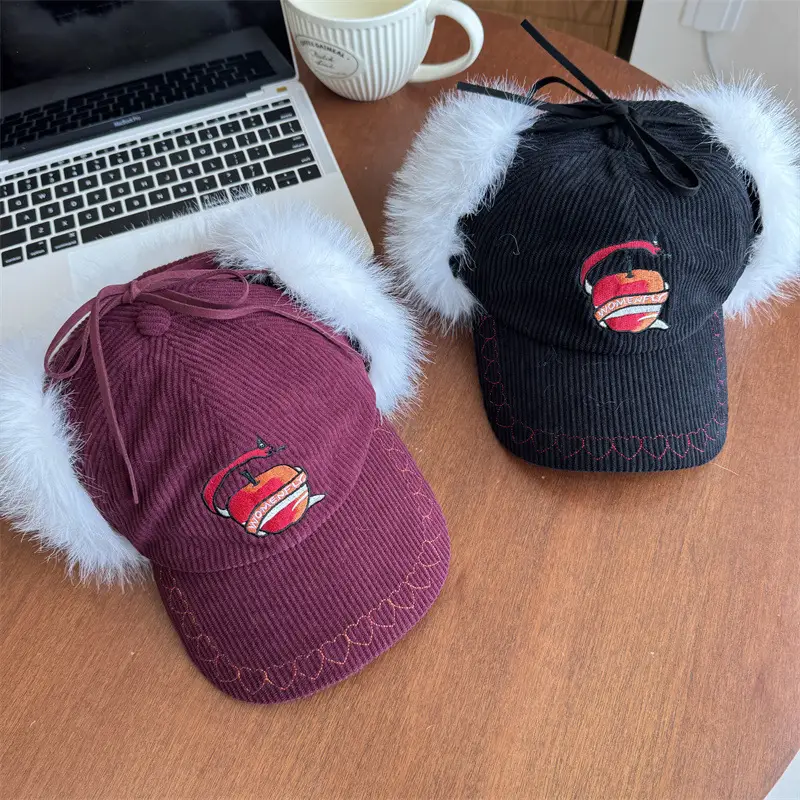 Winter Warm Japanese Embroidery Cap for Men Women - Image 7