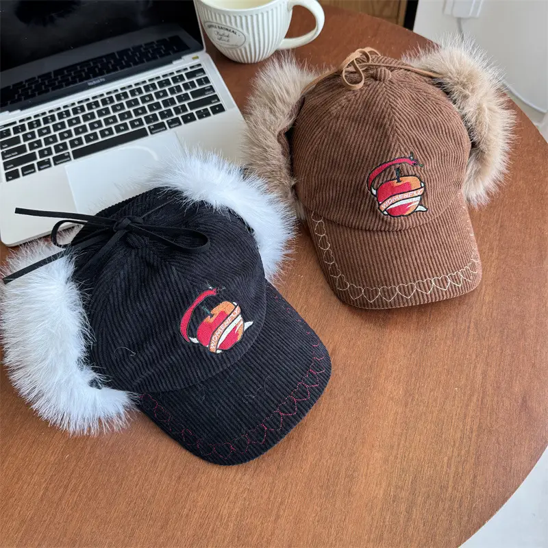 Winter Warm Japanese Embroidery Cap for Men Women - Image 8