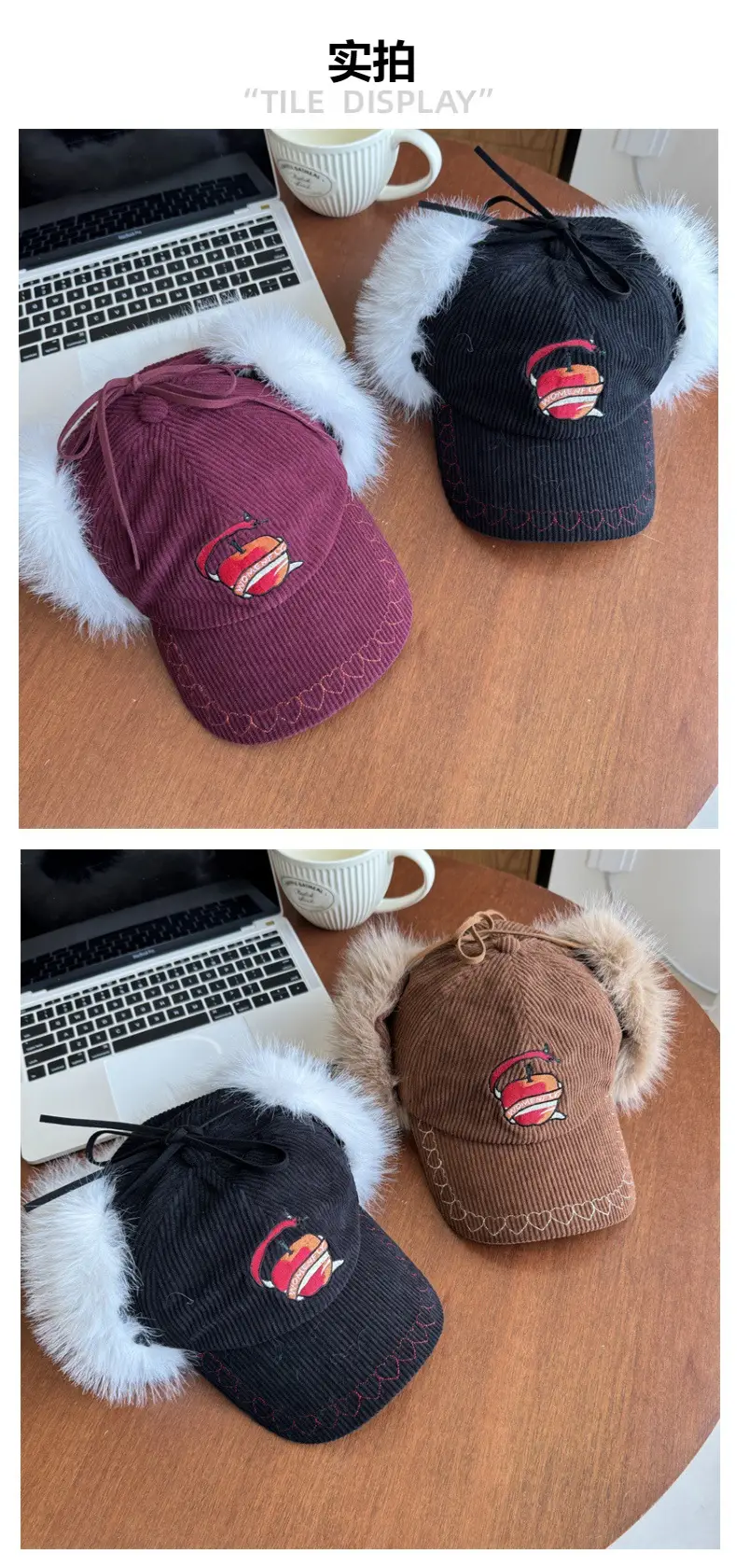 Winter Warm Japanese Embroidery Cap for Men Women — feature 4