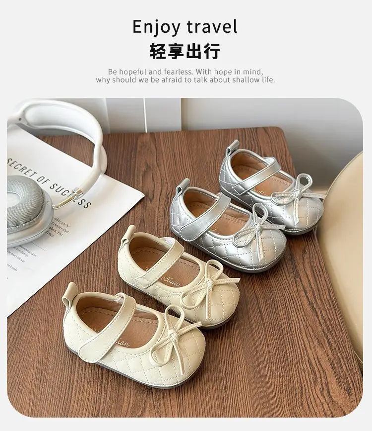 Baby Princess Shoes for Girls 1-3Yr Soft Leather Flats — feature 1