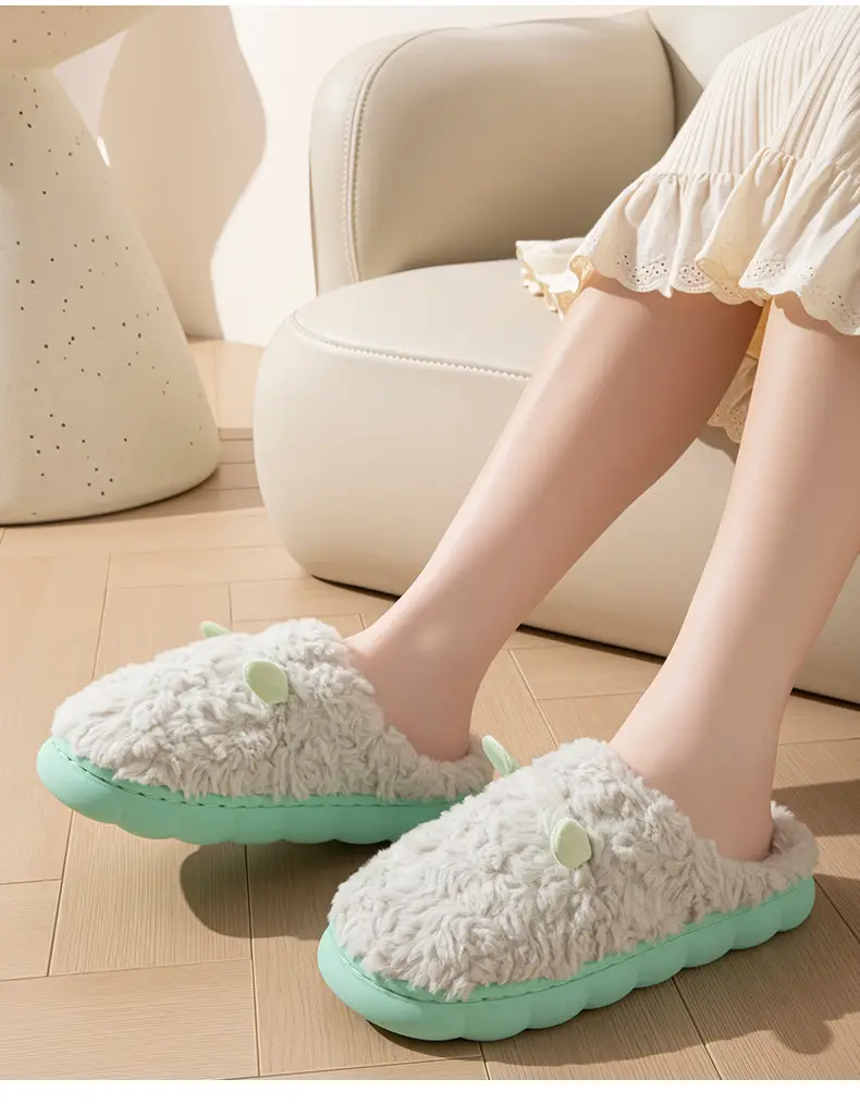 Winter Cotton Slippers for Women & Men Warm Non-Slip — feature 15