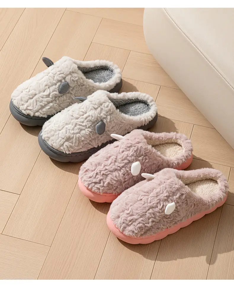 Winter Cotton Slippers for Women & Men Warm Non-Slip — feature 16