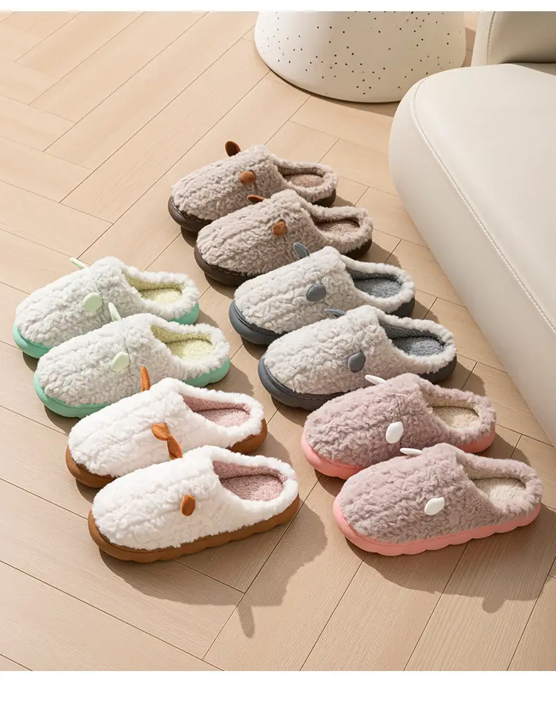 Winter Cotton Slippers for Women & Men Warm Non-Slip — feature 3