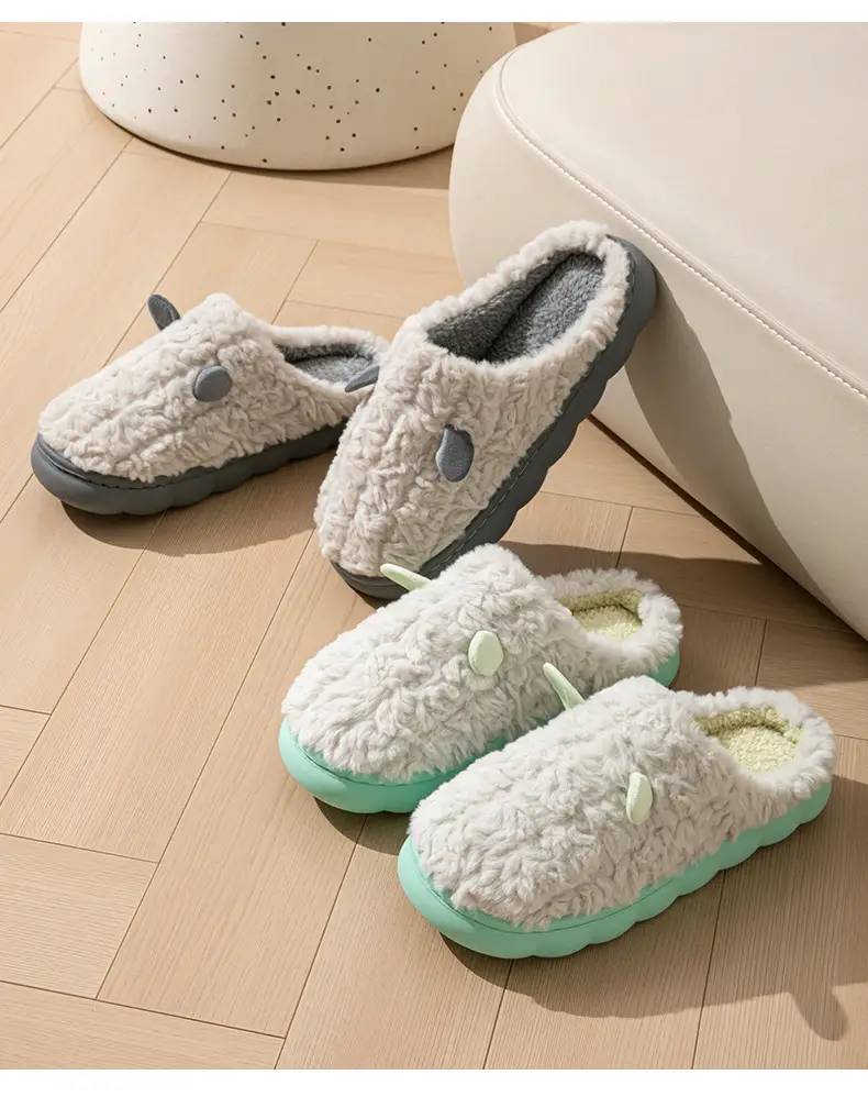 Winter Cotton Slippers for Women & Men Warm Non-Slip — feature 4