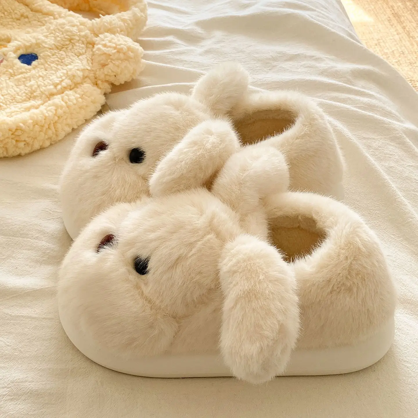 Puppy Furry Women's Plush Slippers Warm Autumn Winter - Image 6