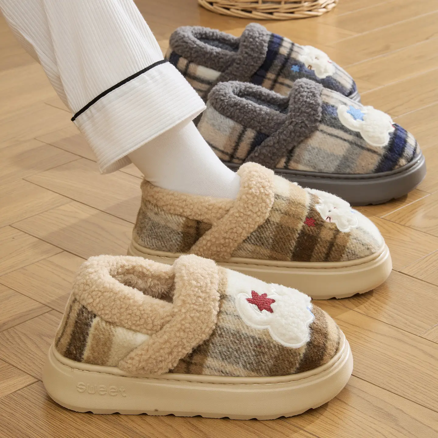 Cute Cotton Slippers Women Winter 2025 Non-Slip Warm - Image 6