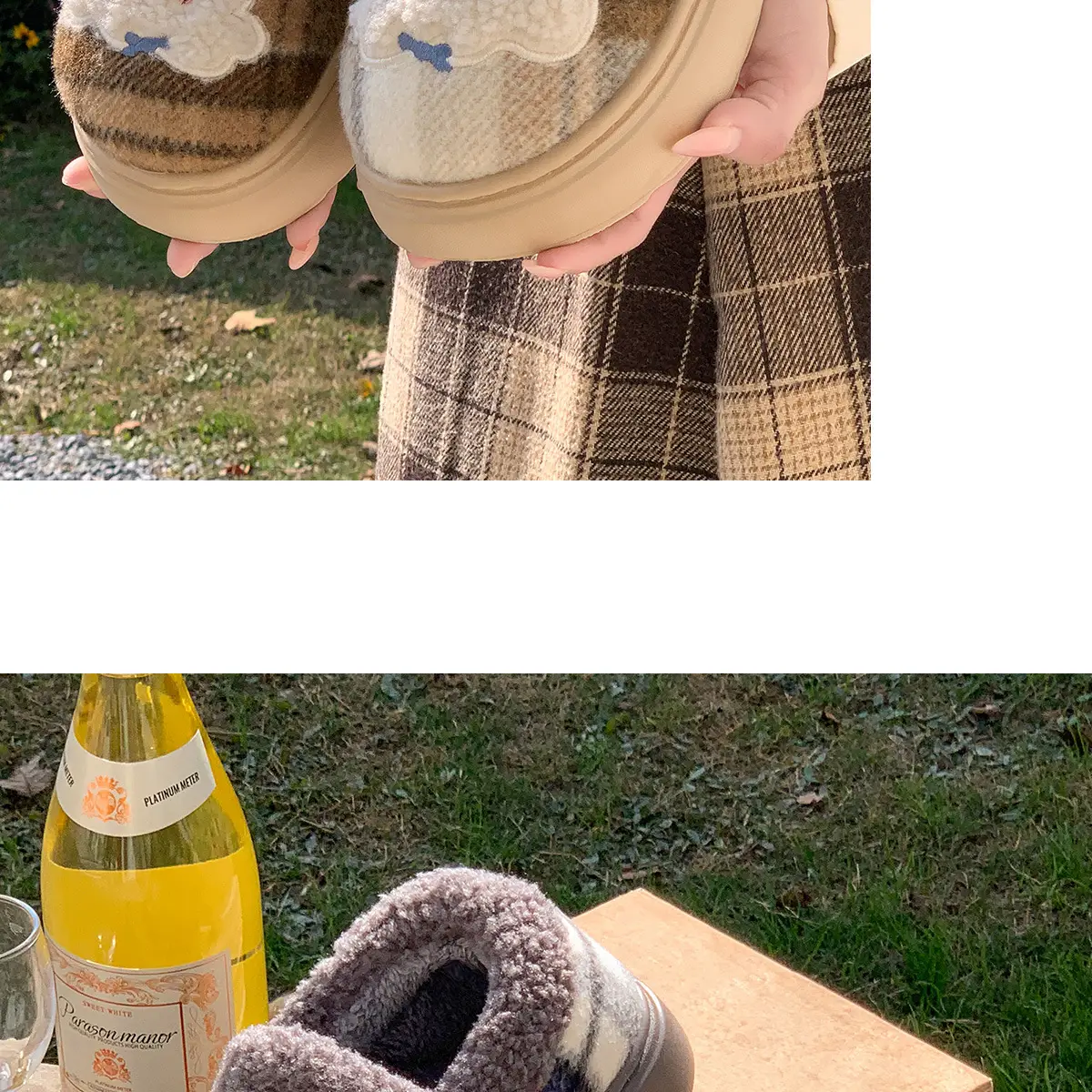 Women's Cotton Winter Plush Slippers Warm Indoor Comfort — feature 11