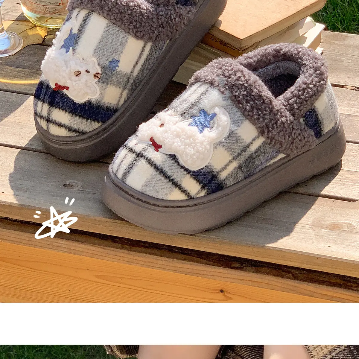 Women's Cotton Winter Plush Slippers Warm Indoor Comfort — feature 12