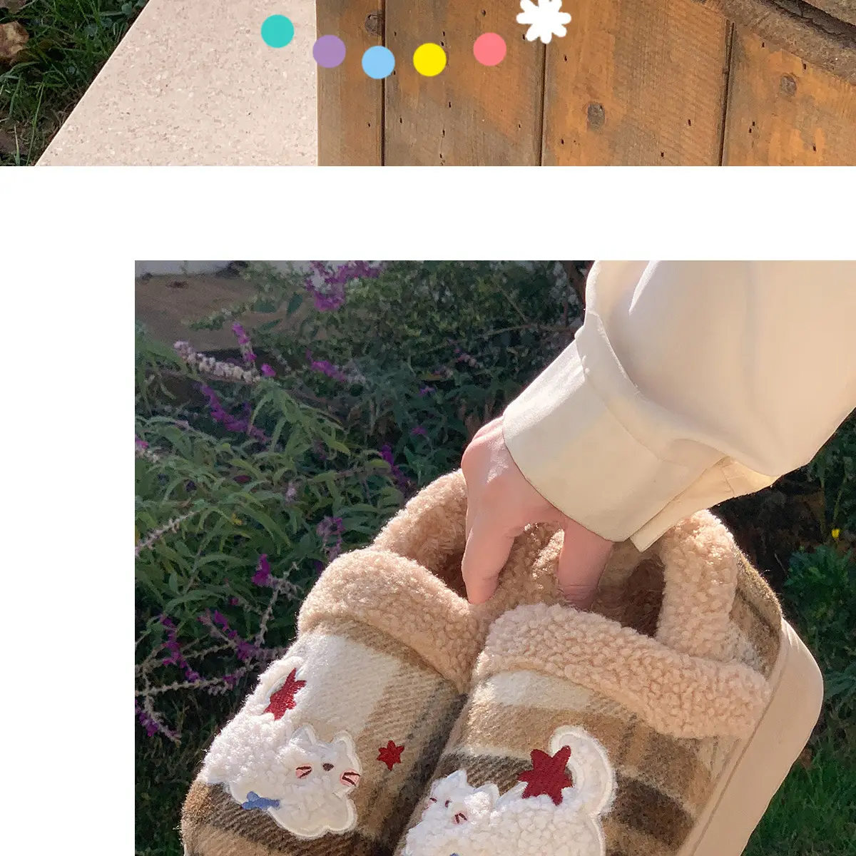 Women's Cotton Winter Plush Slippers Warm Indoor Comfort — feature 14