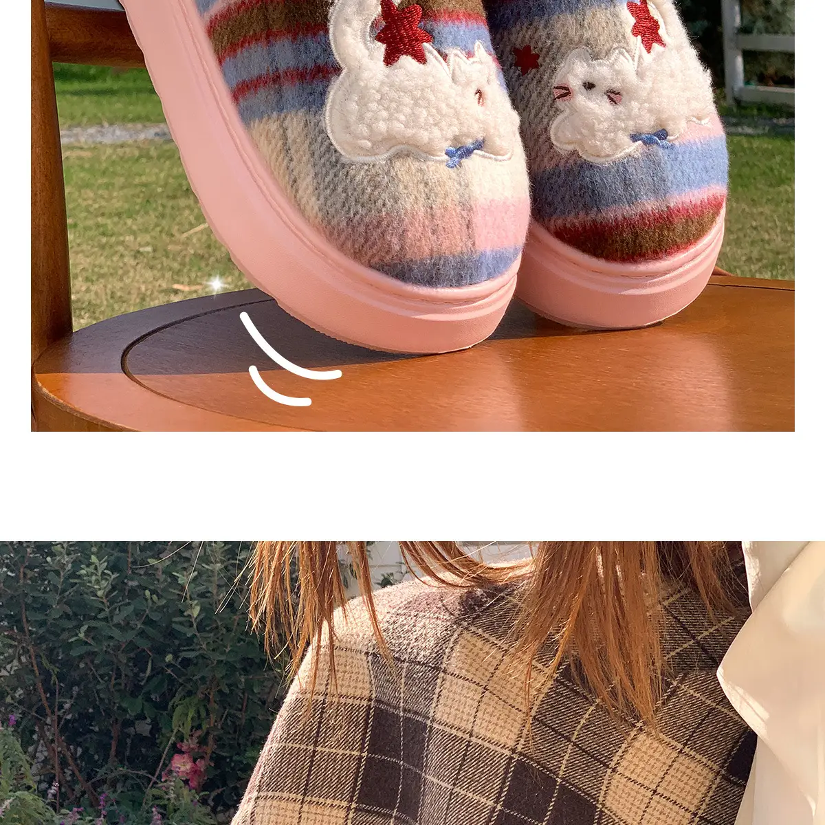 Women's Cotton Winter Plush Slippers Warm Indoor Comfort — feature 16