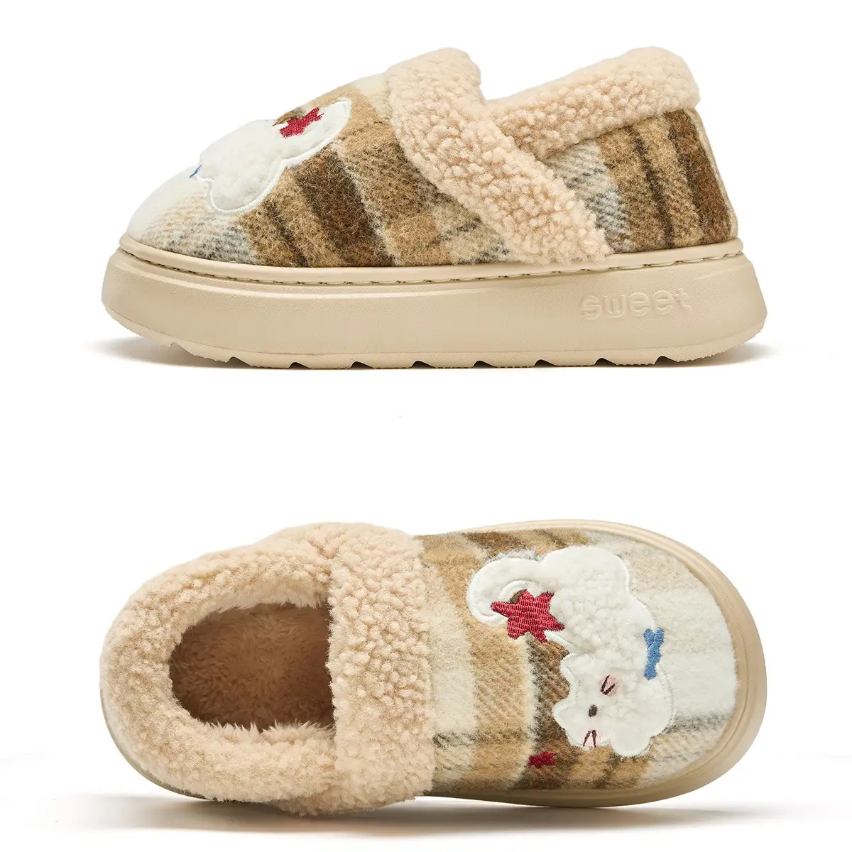 Women's Cotton Winter Plush Slippers Warm Indoor Comfort — feature 21