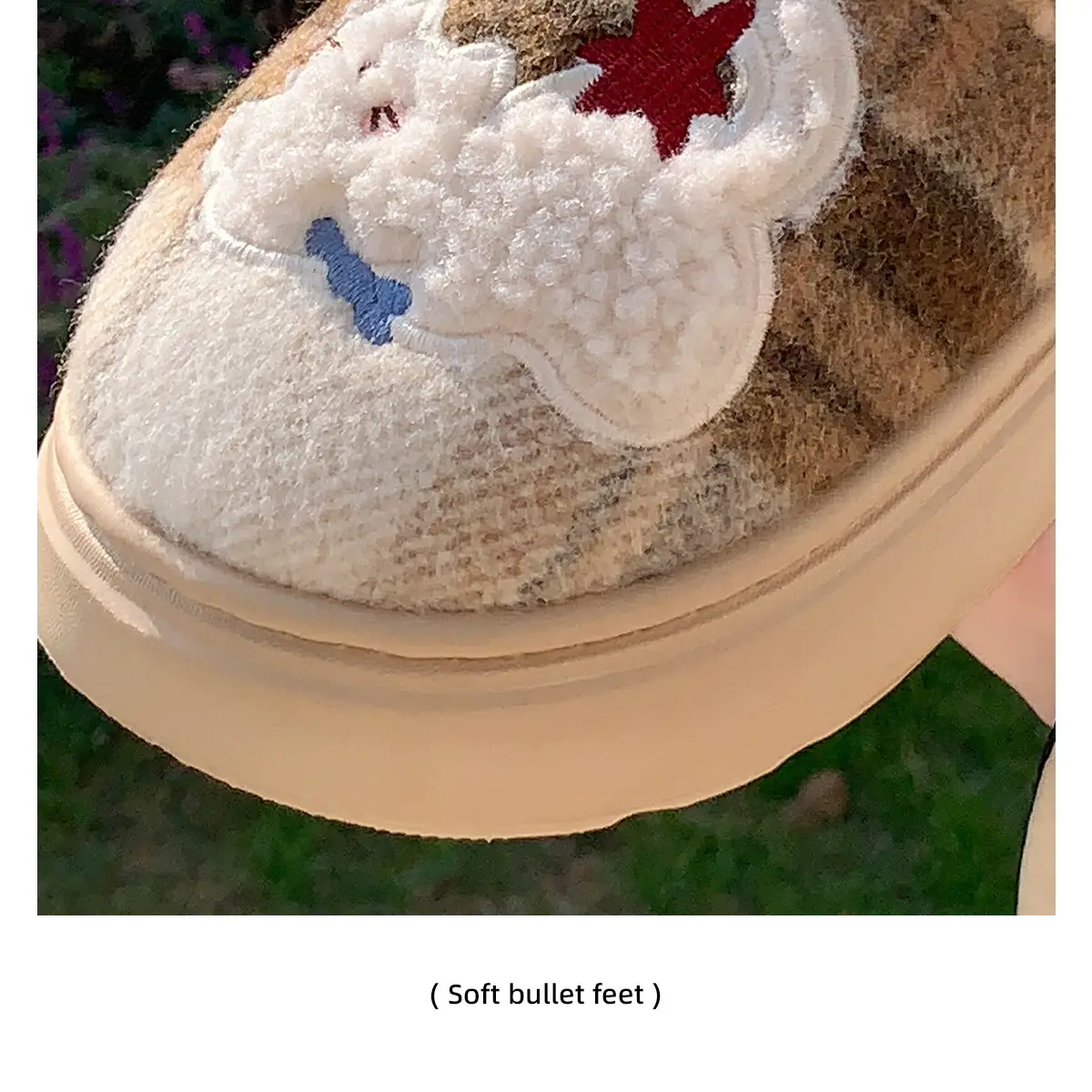 Women's Cotton Winter Plush Slippers Warm Indoor Comfort — feature 5
