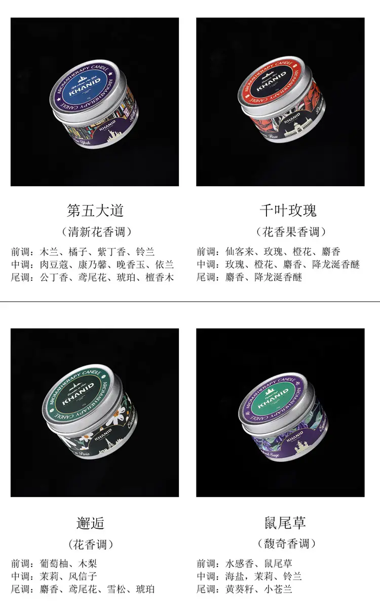 Tin Can Scented Candle Soy Wax Essential Oil Fragrance [Customizable Scent Label] 70g Without Box with Label — feature 10