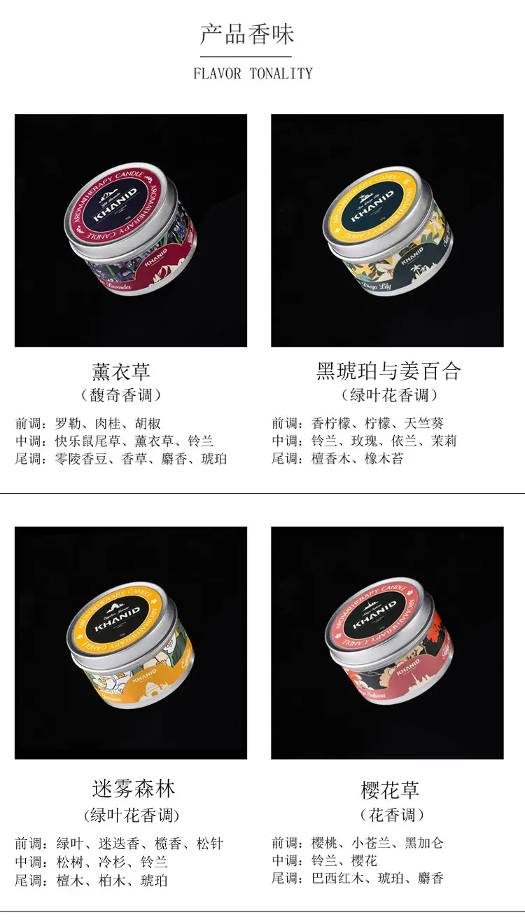Tin Can Scented Candle Soy Wax Essential Oil Fragrance [Customizable Scent Label] 70g Without Box with Label — feature 9