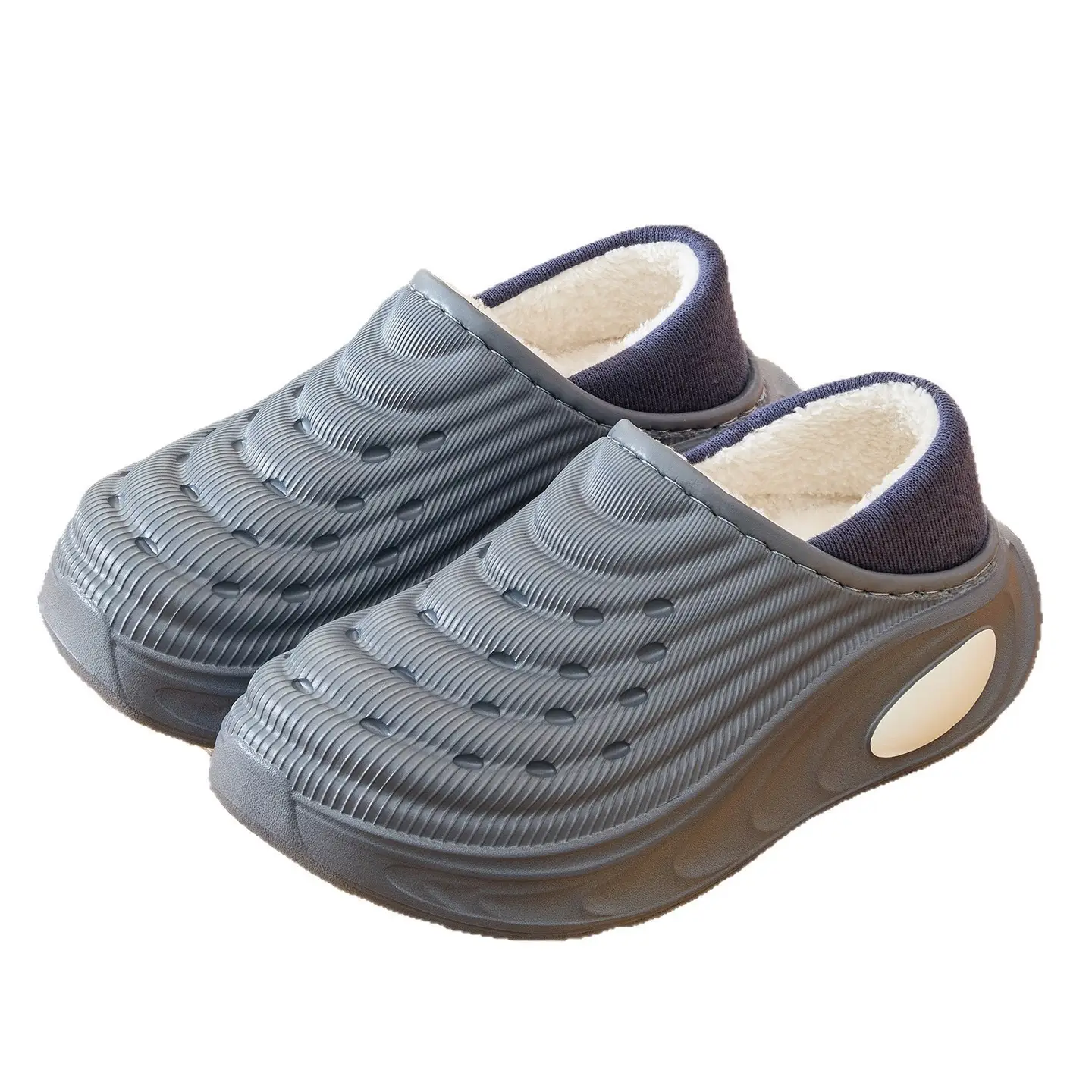 Men's Winter Indoor Slippers Black Warm Large Size - Image 7