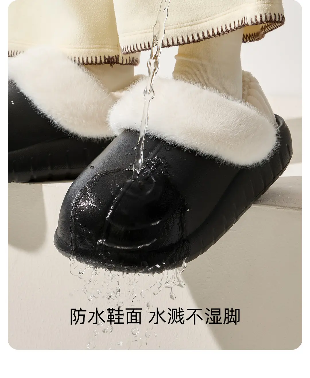 Lidani Cotton Slippers for Women, Winter 2025 New Model, Indoor Home Warm Plush Slippers, Comfortable for Home Use, Men's Version Available — feature 5