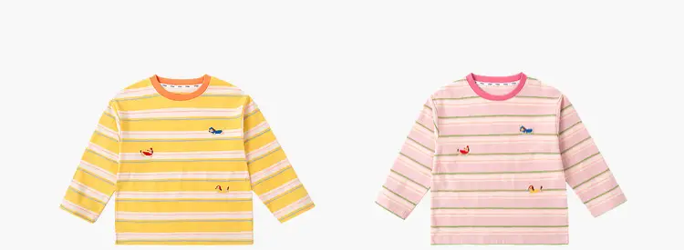 Kids Striped Cotton T-Shirt Spring New Boys — feature 8