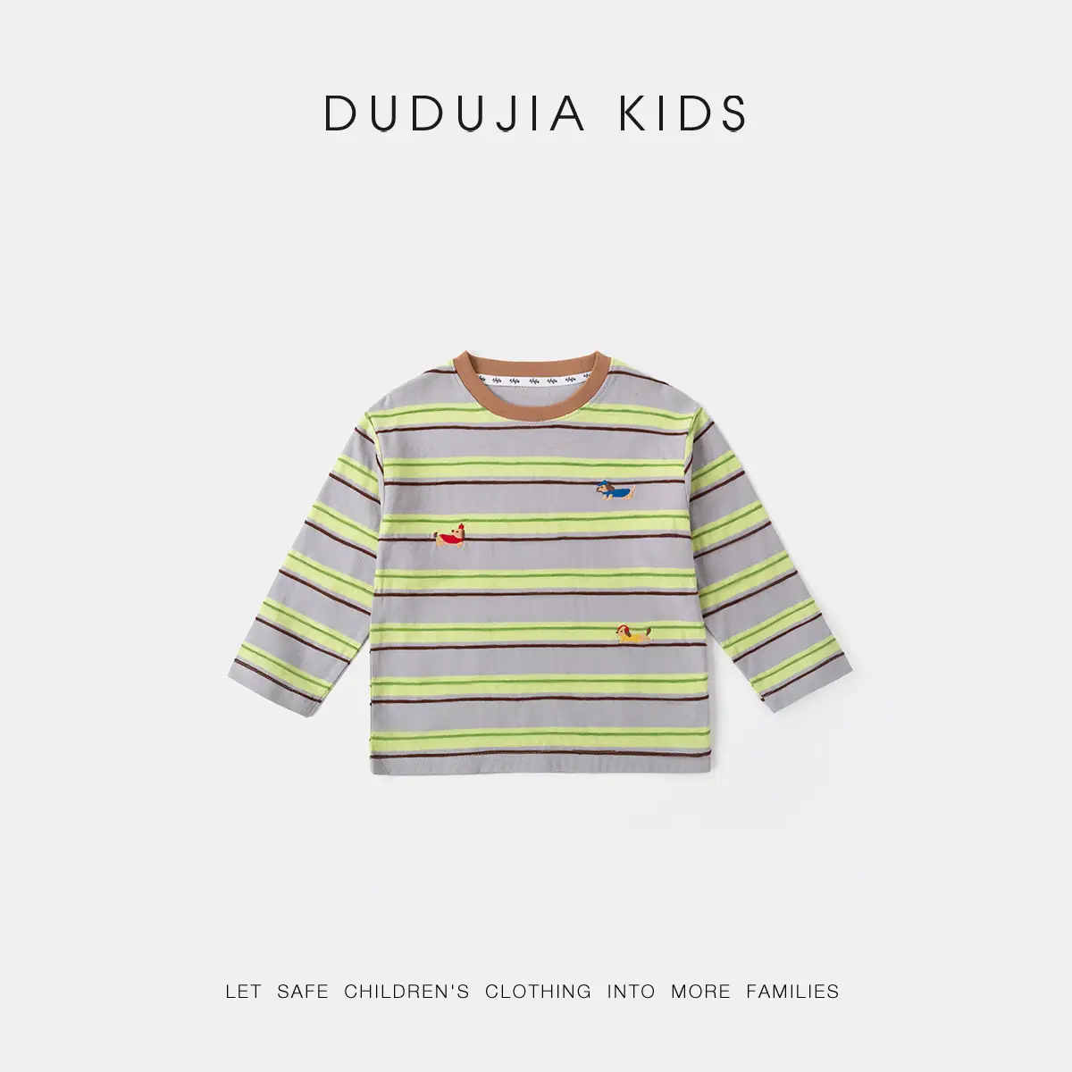 Kids Striped Cotton T-Shirt Spring New Boys - Image 3