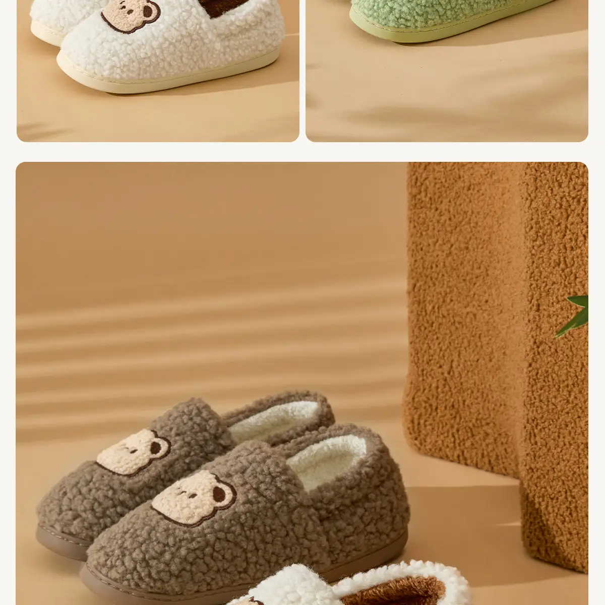 Women Furry Slippers Velvet Confinement Winter — feature 18