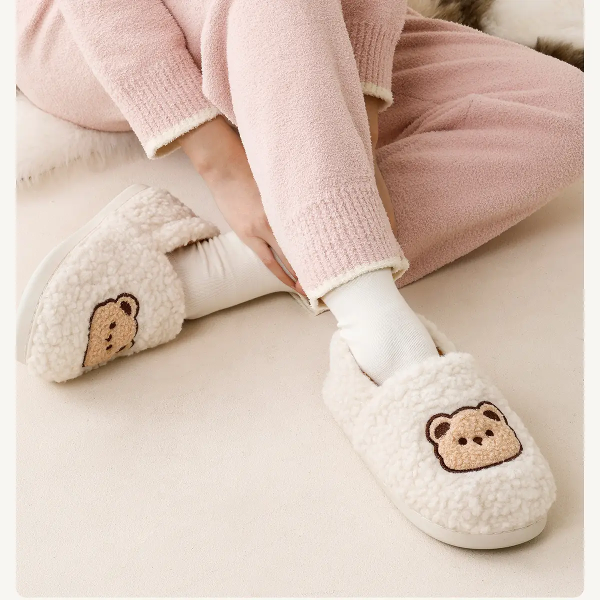 Women Furry Slippers Velvet Confinement Winter — feature 8