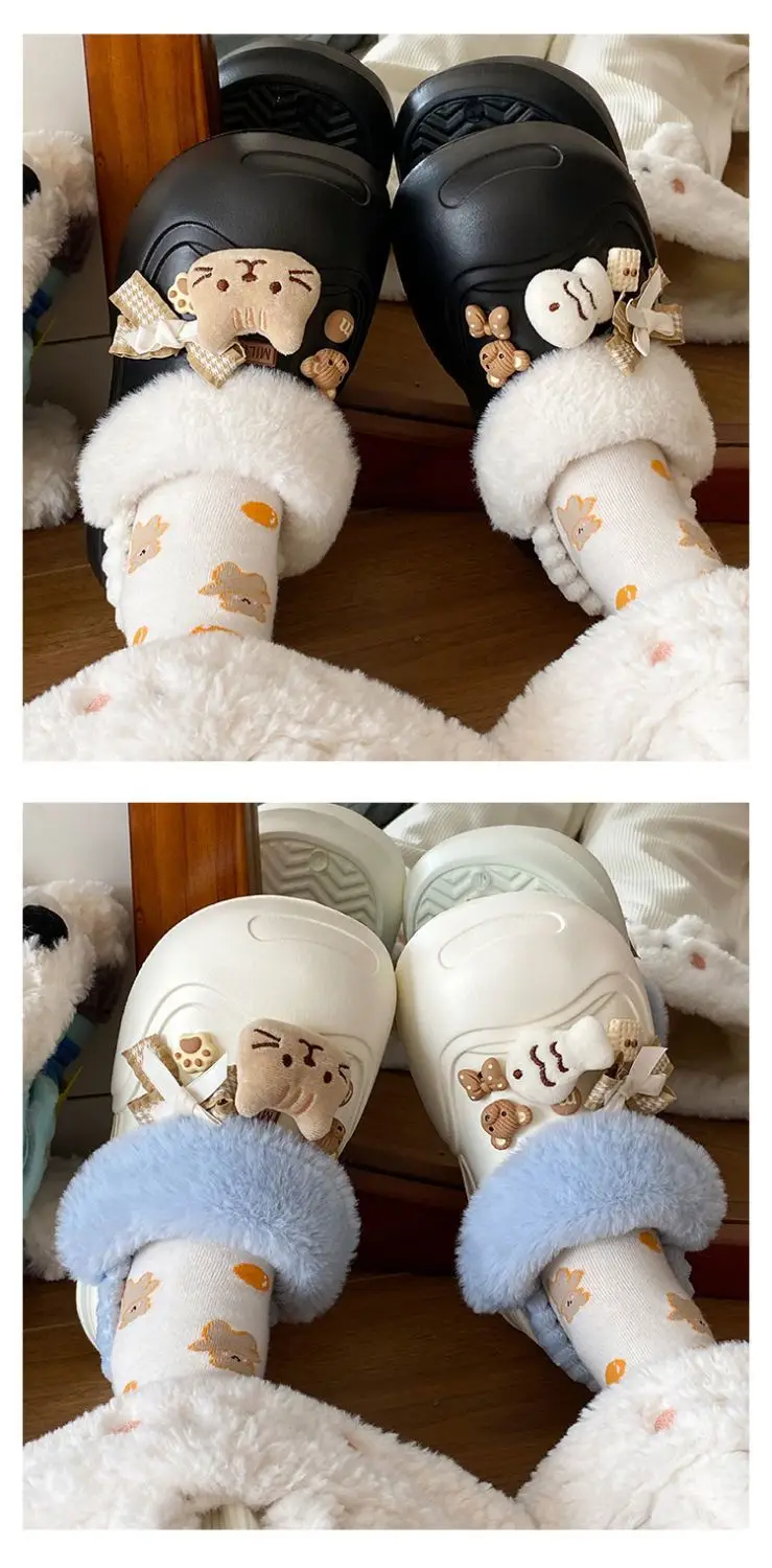 Women's Pink Furry Heel Slippers for Winter Outings — feature 14
