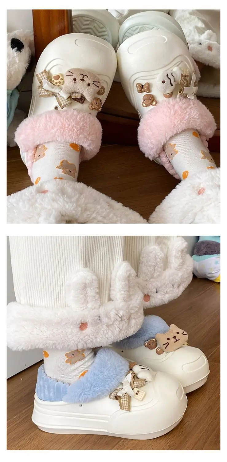 Women's Pink Furry Heel Slippers for Winter Outings — feature 15