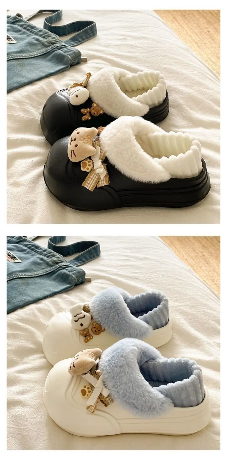 Women's Pink Furry Heel Slippers for Winter Outings — feature 24