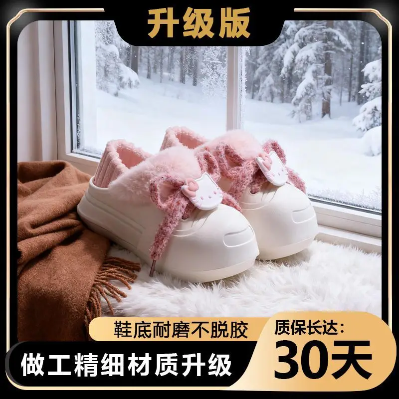 Women's Pink Furry Heel Slippers for Winter Outings - Image 17