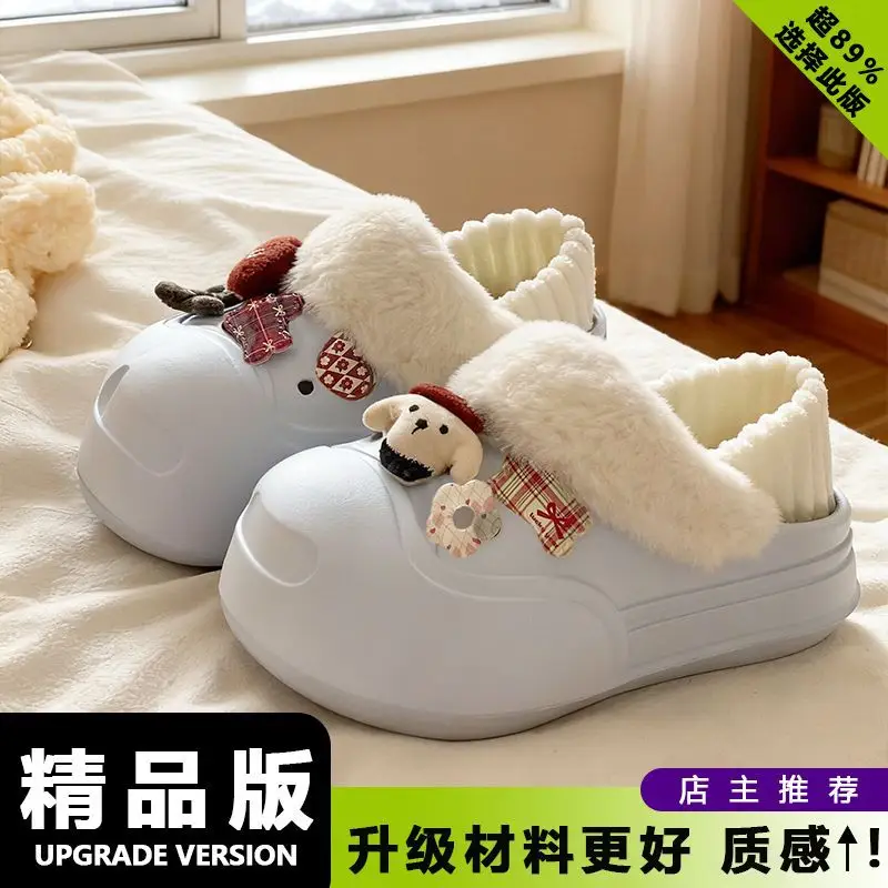 Women's Pink Furry Heel Slippers for Winter Outings - Image 26