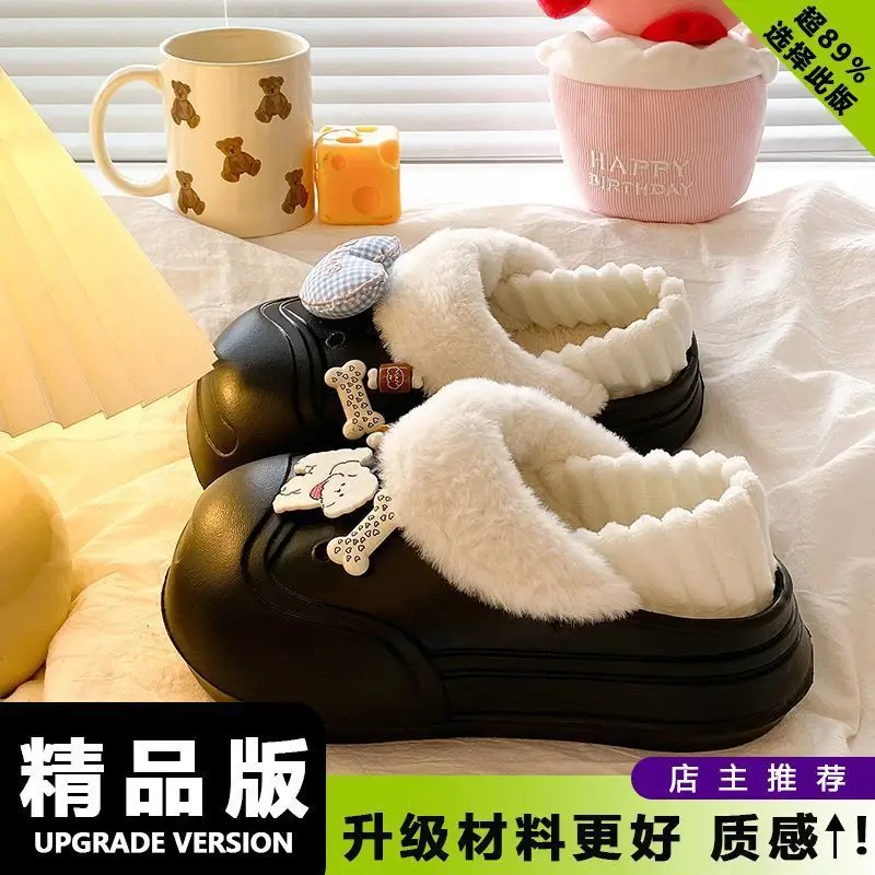 Women's Pink Furry Heel Slippers for Winter Outings - Image 5
