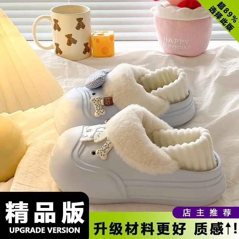 Women's Pink Furry Heel Slippers for Winter Outings - Image 6