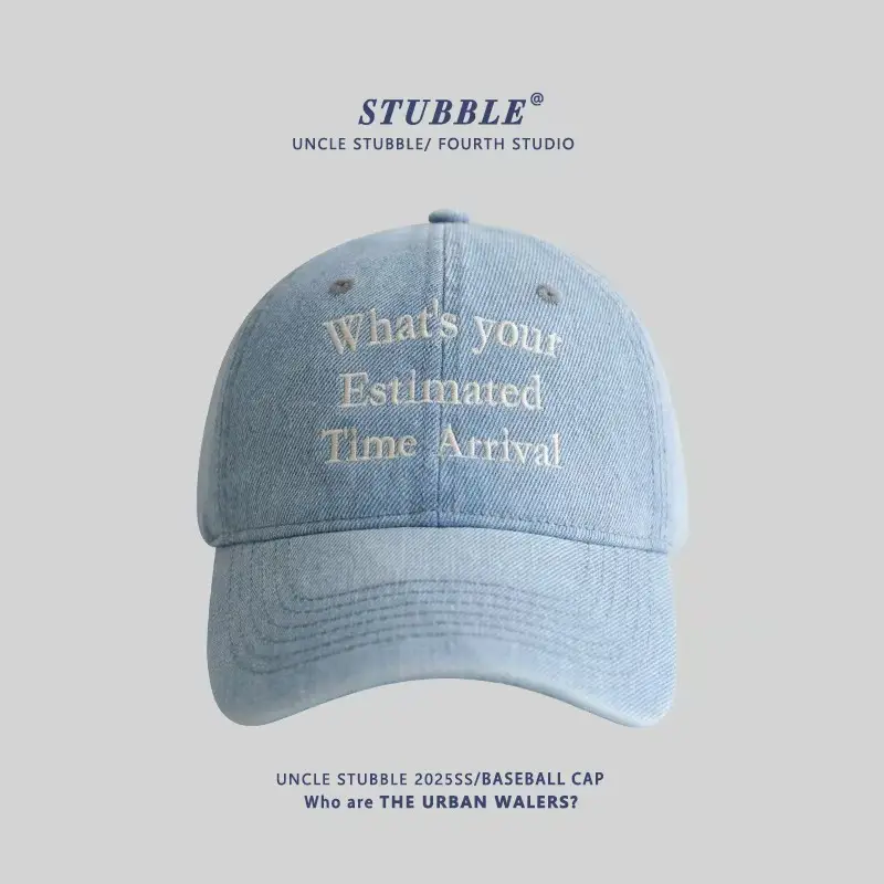 Korean Style Embroidered Baseball Caps for Men Women