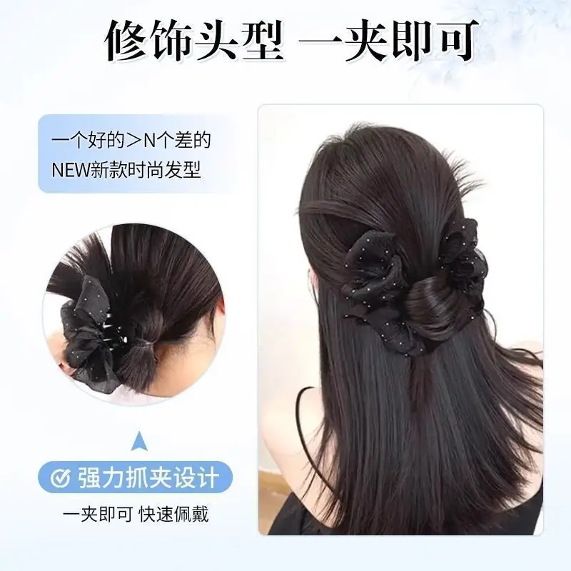 Hair Bun Clip for Women, Lazy Style Hair Clip, Bun Maker, Hair Accessory, Synthetic Hair Bun, Hair Ring - Image 23