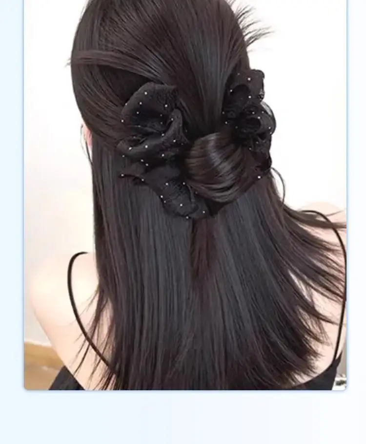 Hair Bun Clip for Women, Lazy Style Hair Clip, Bun Maker, Hair Accessory, Synthetic Hair Bun, Hair Ring — feature 12