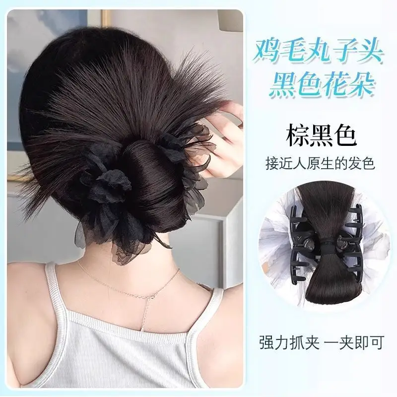 Hair Bun Clip for Women, Lazy Style Hair Clip, Bun Maker, Hair Accessory, Synthetic Hair Bun, Hair Ring - Image 10
