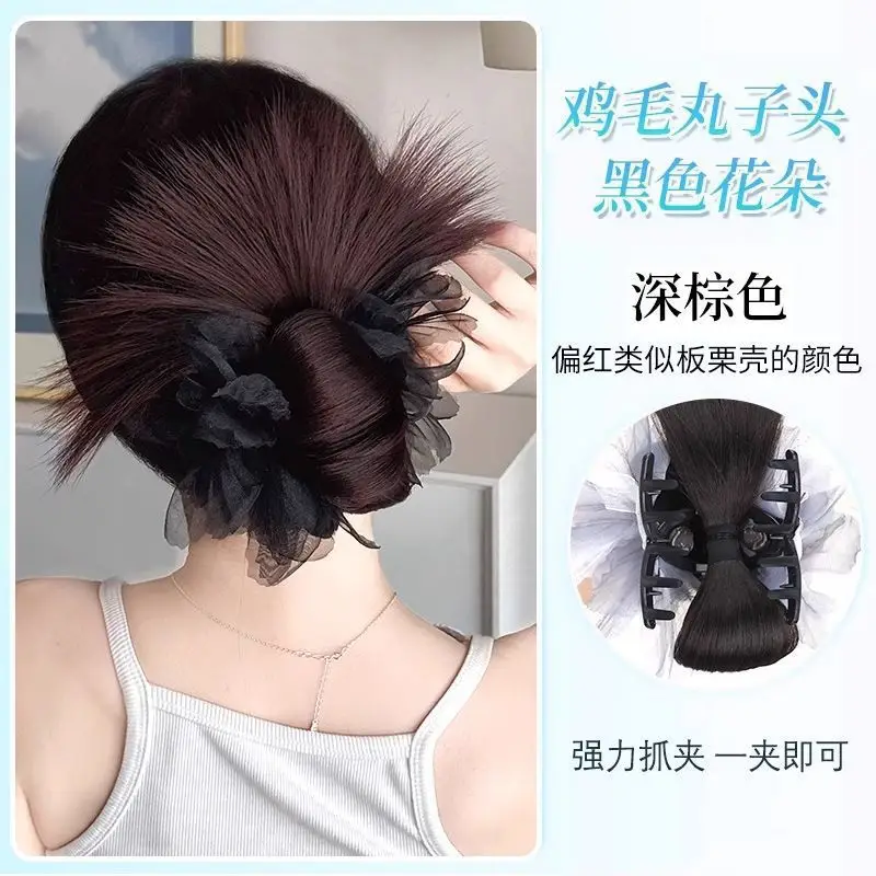 Hair Bun Clip for Women, Lazy Style Hair Clip, Bun Maker, Hair Accessory, Synthetic Hair Bun, Hair Ring - Image 11