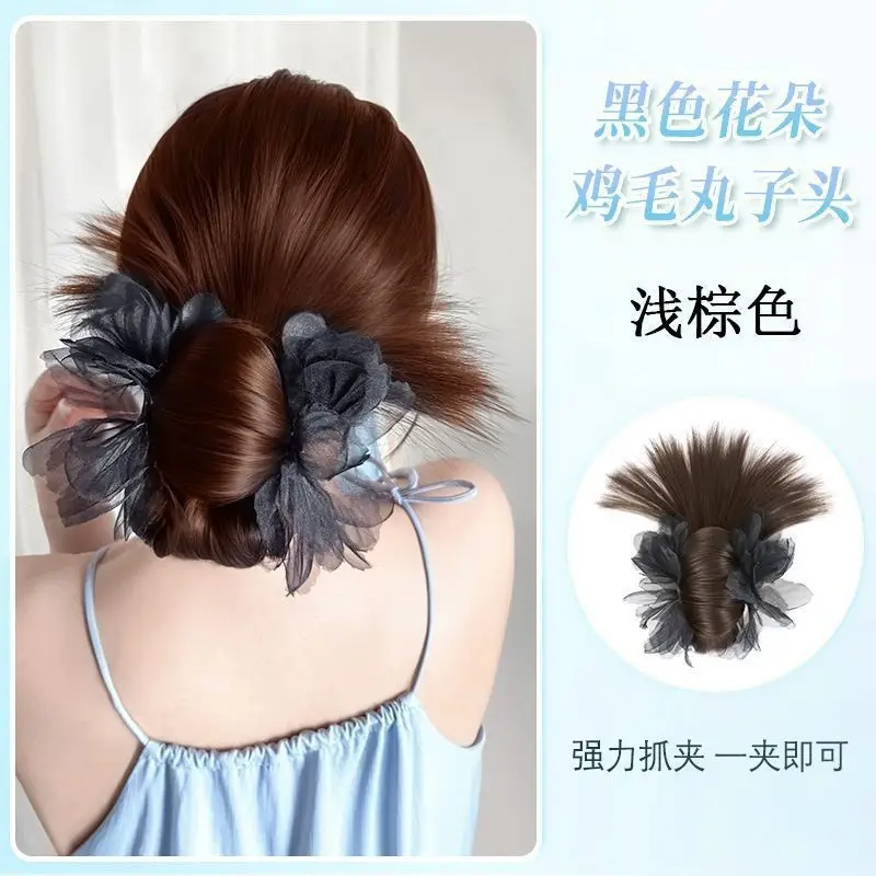 Hair Bun Clip for Women, Lazy Style Hair Clip, Bun Maker, Hair Accessory, Synthetic Hair Bun, Hair Ring - Image 12