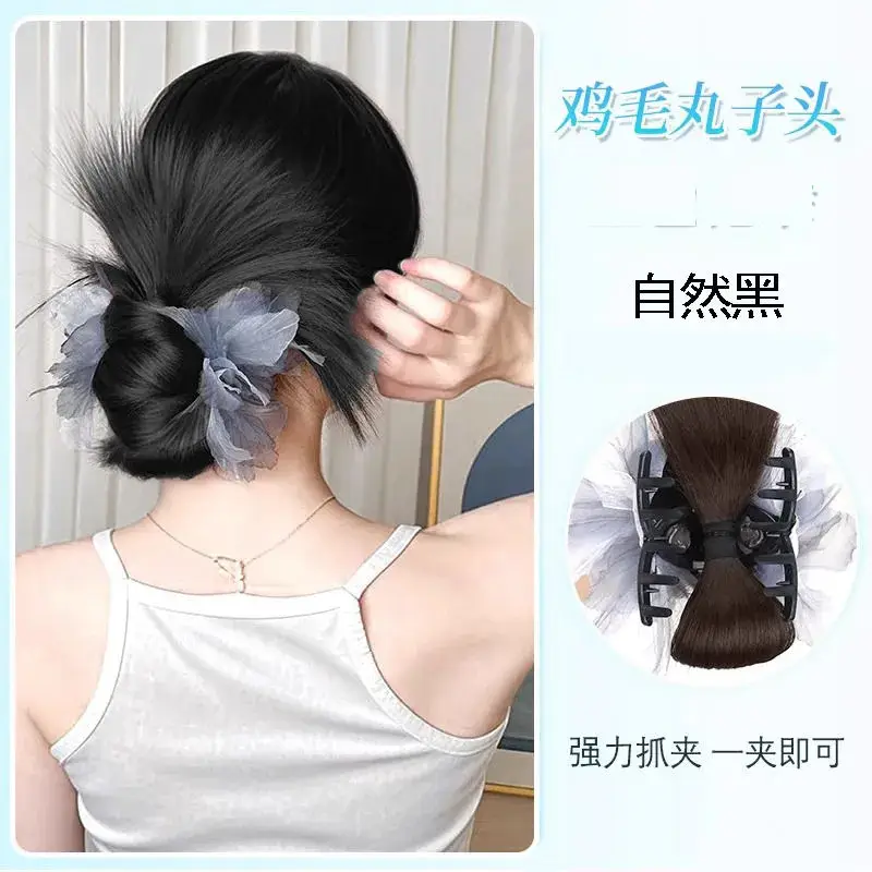 Hair Bun Clip for Women, Lazy Style Hair Clip, Bun Maker, Hair Accessory, Synthetic Hair Bun, Hair Ring - Image 13