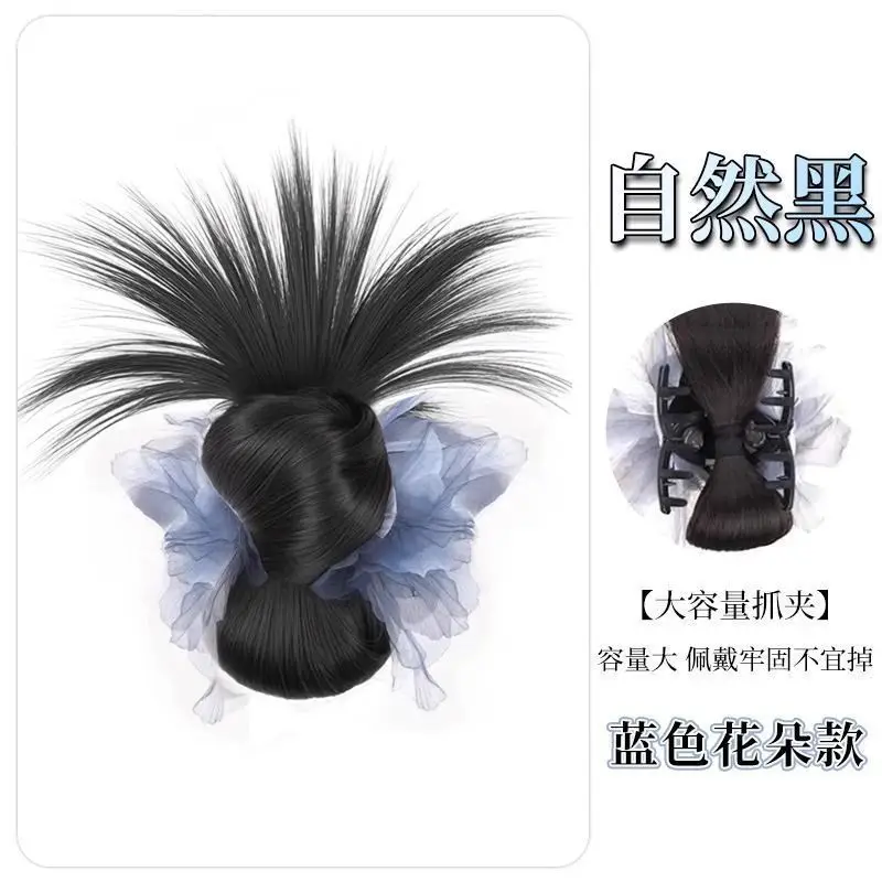 Hair Bun Clip for Women, Lazy Style Hair Clip, Bun Maker, Hair Accessory, Synthetic Hair Bun, Hair Ring - Image 5