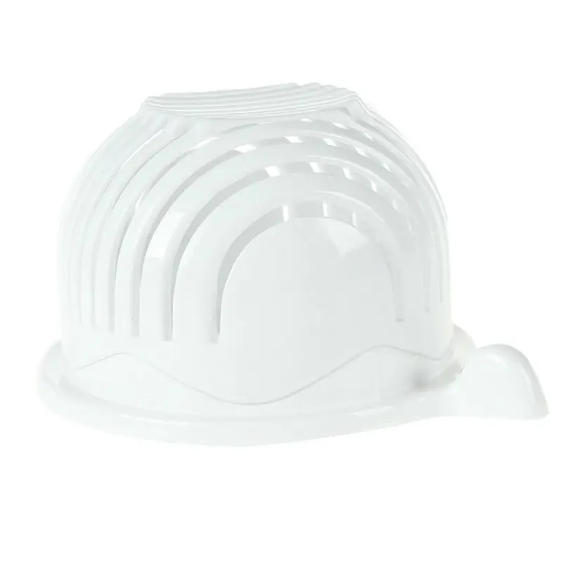 White Plastic Vegetable Slicer Bowl for Cutting Fruits - Image 6