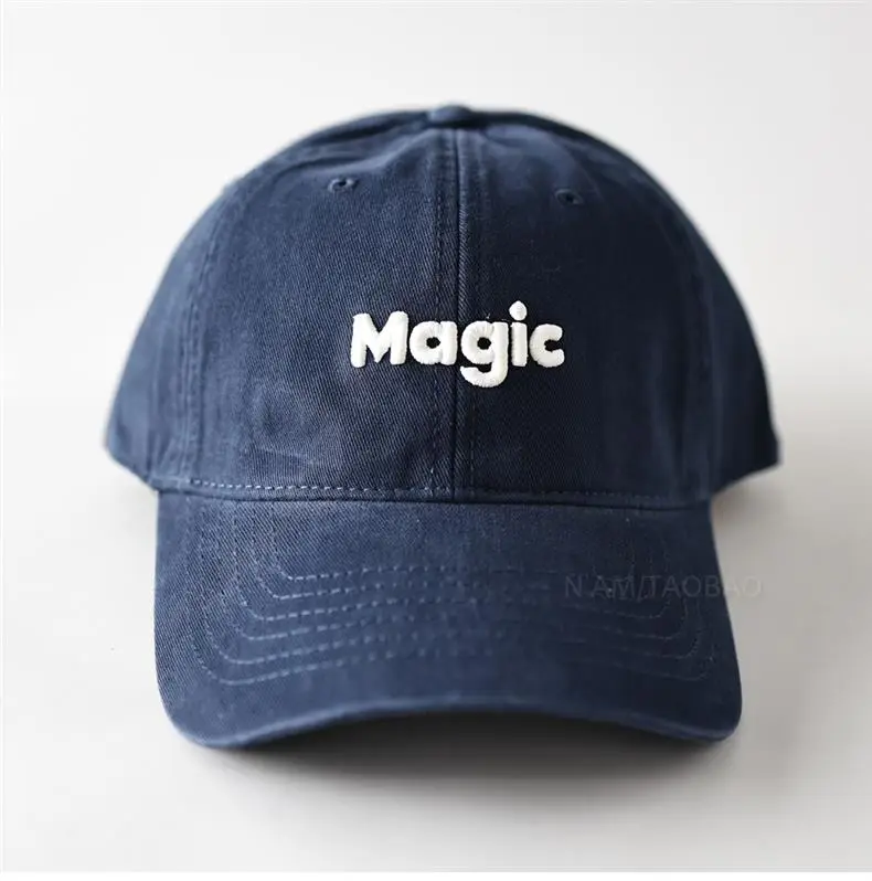 Men Blue Embroidered Baseball Cap Magic — feature 15