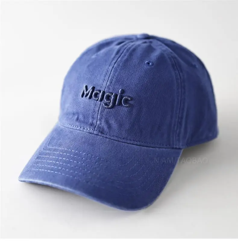 Men Blue Embroidered Baseball Cap Magic — feature 6