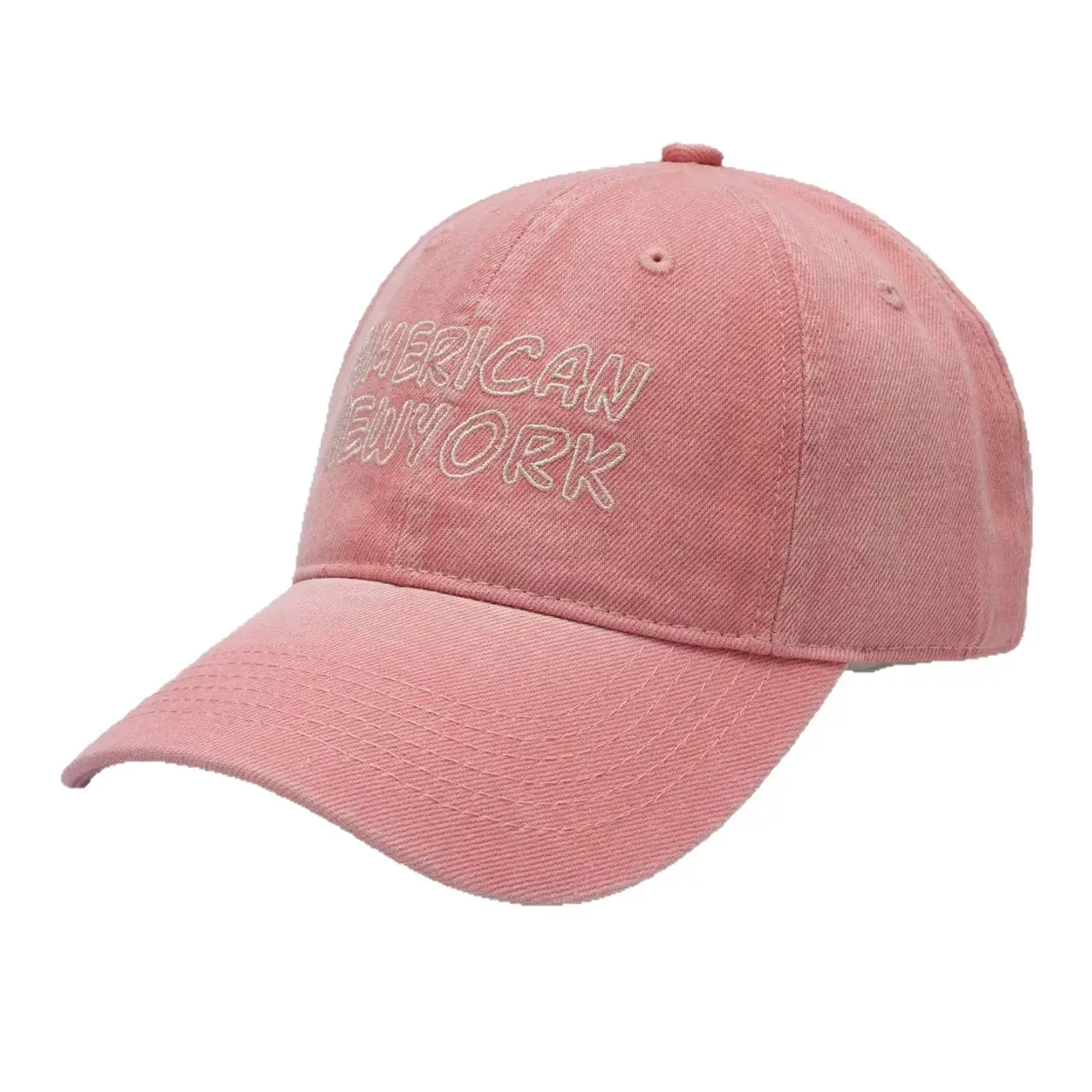Men's Blue Korean Style Baseball Cap with "American New York" Embroidery - Image 11