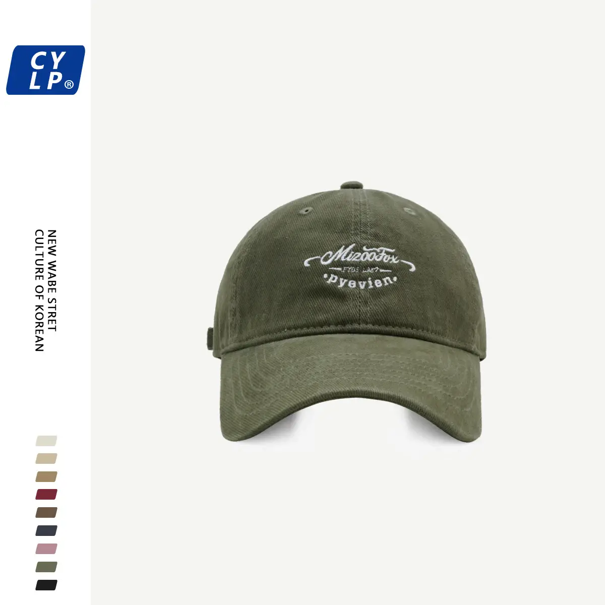 Black Letter Embroidered Baseball Cap Unisex Winter Autumn