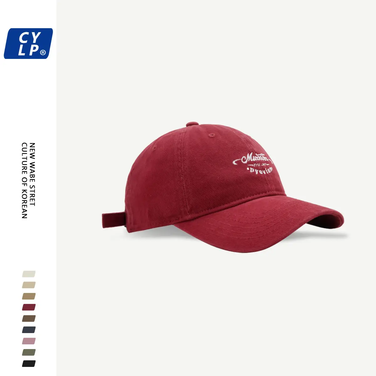 Black Letter Embroidered Baseball Cap Unisex Winter Autumn — feature 16