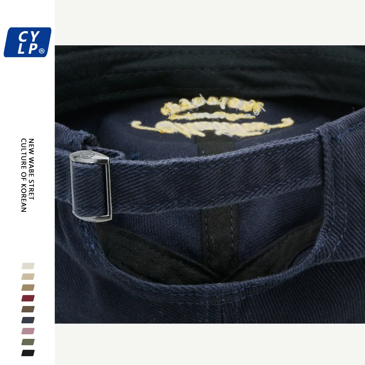 Black Letter Embroidered Baseball Cap Unisex Winter Autumn — feature 21