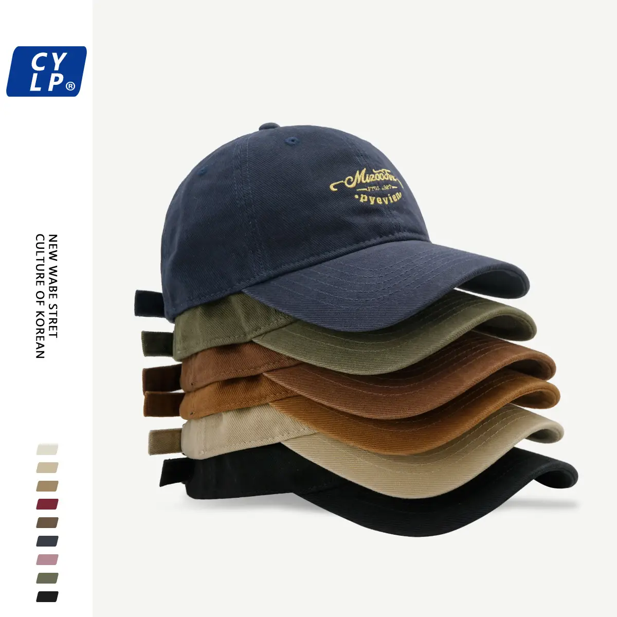Black Letter Embroidered Baseball Cap Unisex Winter Autumn — feature 4