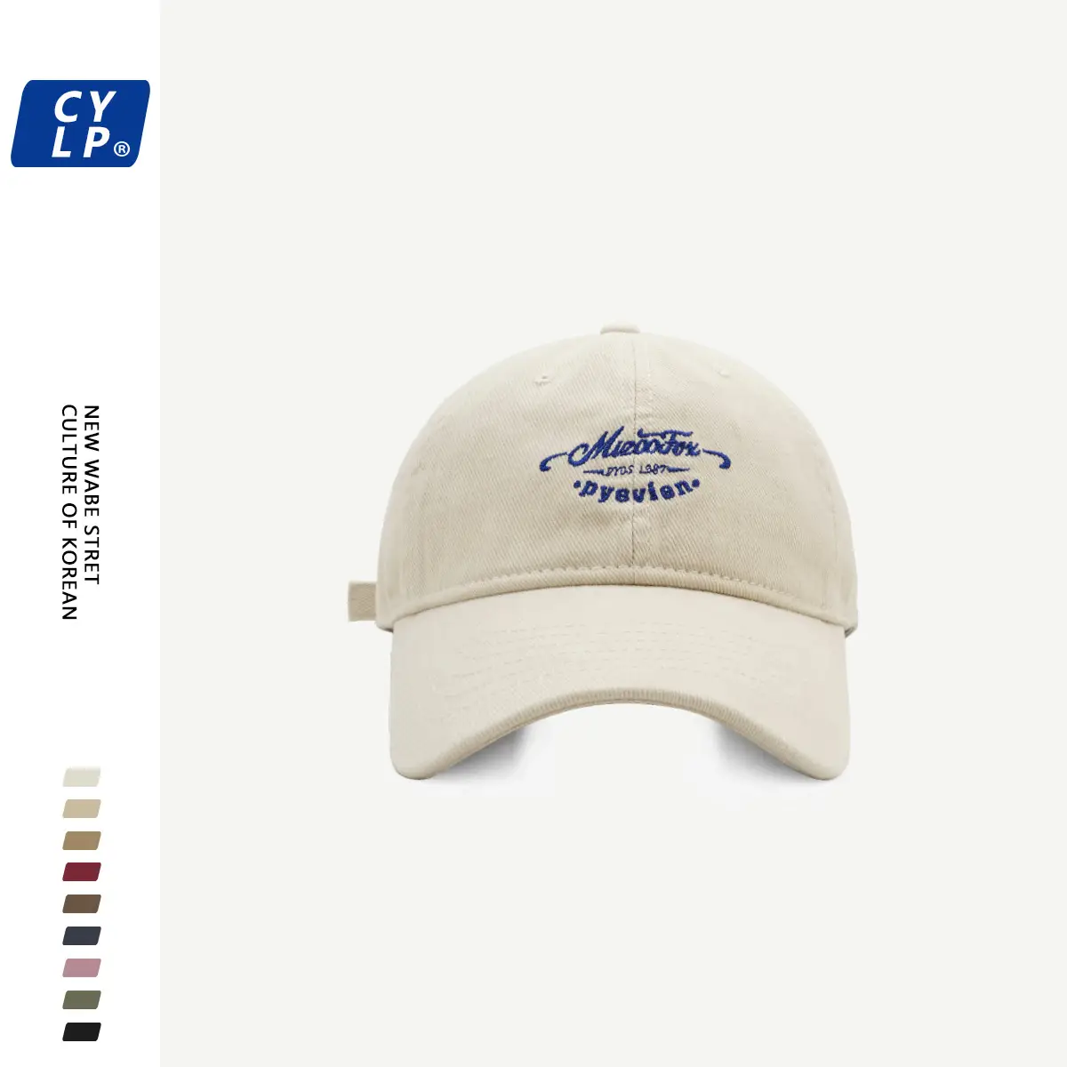 Black Letter Embroidered Baseball Cap Unisex Winter Autumn — feature 6